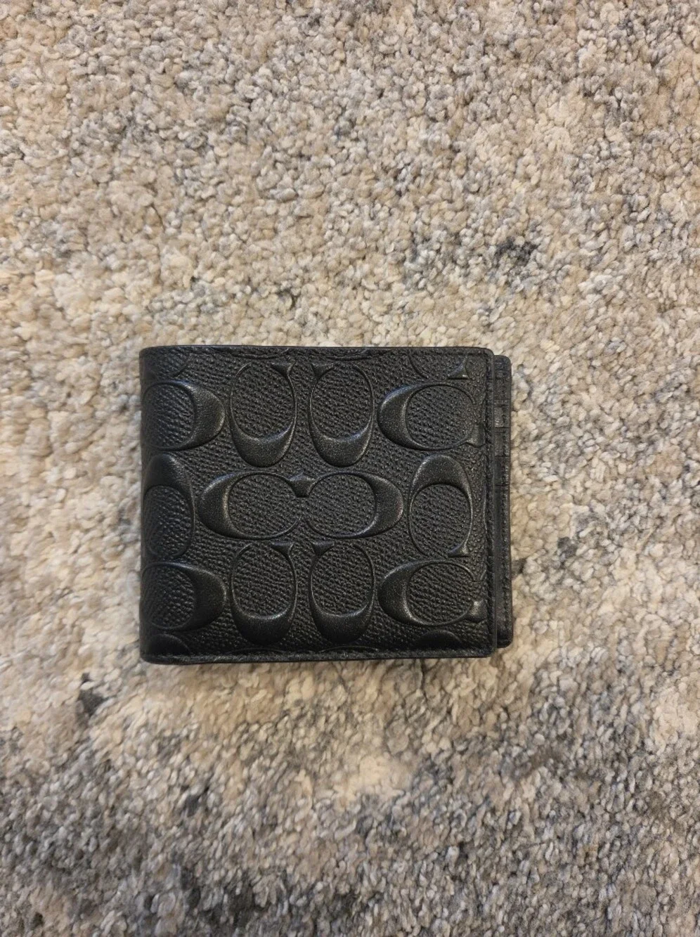 COACH - Black Signature Wallet with Insert (authentic)